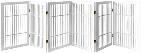 Urnporium Pet Dog Gate Freestanding, Strong Durable Folding Wooden Fence by Urnporium