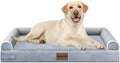 NANUYA Orthopedic Dog Bed for Large Dogs, 38 x 25 Inch, Light Grey by Nanuya