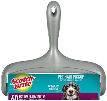 Scotch-Brite Pet Hair Extra Sticky Large Lint Roller, 60 Sheets, 1 Pack by Scotch-Brite