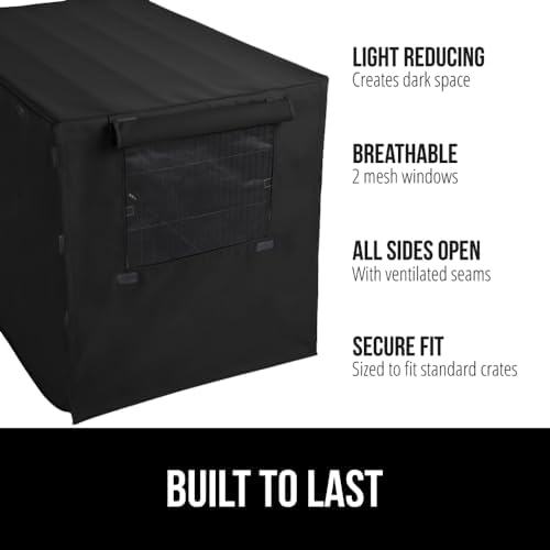 GORILLA GRIP Dog Crate Covers, Wire Kennel Topper, 24 in - Image 2