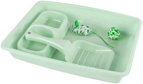PAWISE Cat Litter Box Set, Small Kitten Starter Kit, Includes Litter Box - Image 2