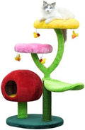 Catry Flower Cat Tree with Hideaway Condo, 3 Perches and Scratching Posts by CatryCatTree
