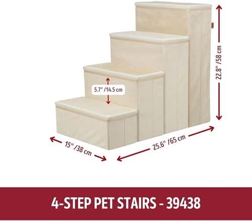 TRIXIE 4-Step Velour Pet Stairs - Image 5