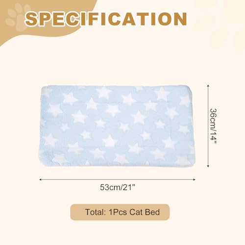 Dog Cat Bed Mat, Soft Coral Fleece Pet Cushion Pad - Image 2