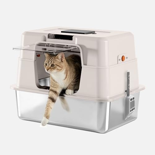 Stainless Steel Cat Litter Box by FZZOR