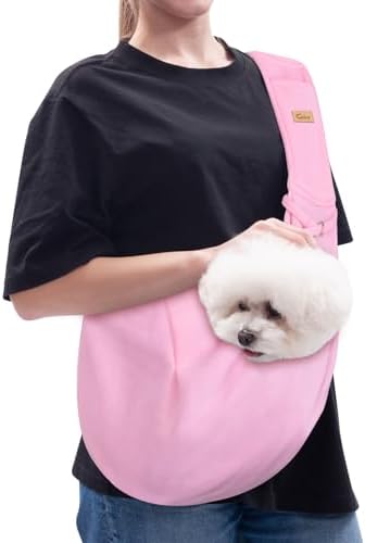 CUBY Dog and Cat Sling Carrier, Hands Free Reversible Pet Papoose Bag, Soft - Image 2