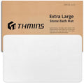 THMINS White Stone Bath Mat by THMINS