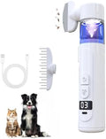 2 in 1 Pet Combs, Electric Pet Brush & Flea Comb, USB Rechargeable Detangling by WelcomeToFEISWU