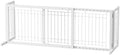 Bonnlo Free Standing Dog Gate, Metal Adjustable Pet Fence Indoor, Christmas by Bonnlo