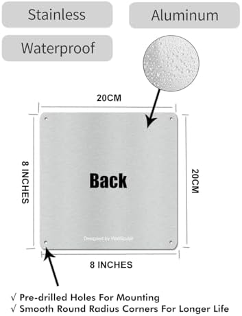 Recycle Aluminum Metal Sign | Indoor Outdoor UV Stable & Weatherproof | Office - Image 2