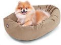 Majestic Pet Suede Shredded Memory Foam Mix Calming Dog Bed Washable by MajesticPet