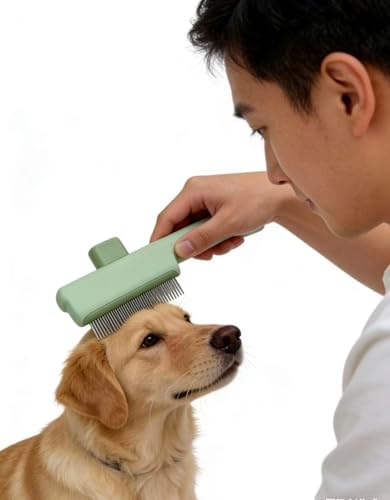 2pcs of Pet Brush, Stainless steel comb 7.5"x 2.7", Cat comb, Dog Brush - Image 6