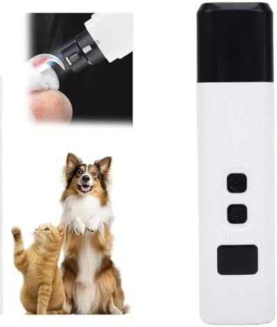 Pet Nail Grinder Smooth Dog Cats Claw Trimmer Dual Speed Rechargeable - Image 2
