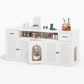 58" Large Cat Litter Box Enclosure Furniture by AboutBrand