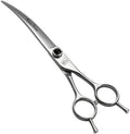 Dog Grooming Scissors: 7.5 inch Pet Curved Shears Made Of Japanese 9CR Advanced by FENICETOTEM