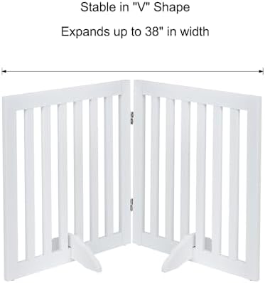 unipaws 24”H Free Standing Pet Gate - Image 6