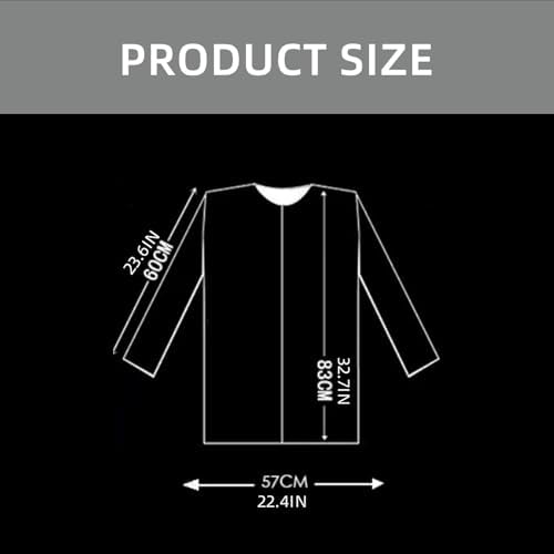 Polyester Barber Smock Short/Long Sleeve Easy Zippered Antihair Hairdressing - Image 3