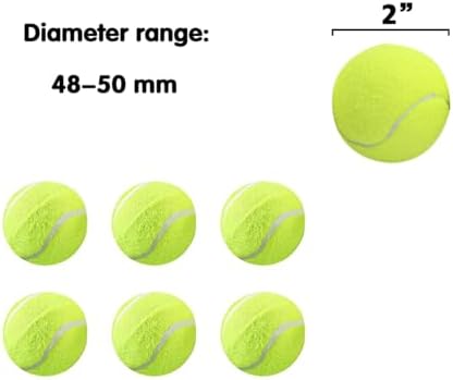 MEKAPLE 6 Pack Mini Tennis Balls - Image 2