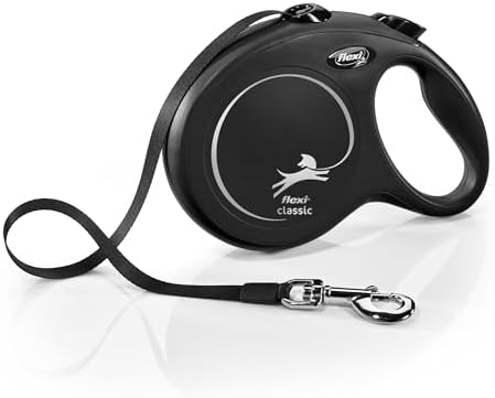 FLEXI® Classic Tape Retractable Dog Leash, 26 ft by Flexi