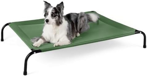 50" Lx32 Wx8 H Cooling Elevated Dog Bed by SIEMOUR