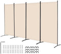 VEVOR Room Divider, 4 Panel Room Divider, Folding Privacy Screen and Portable by VEVOR