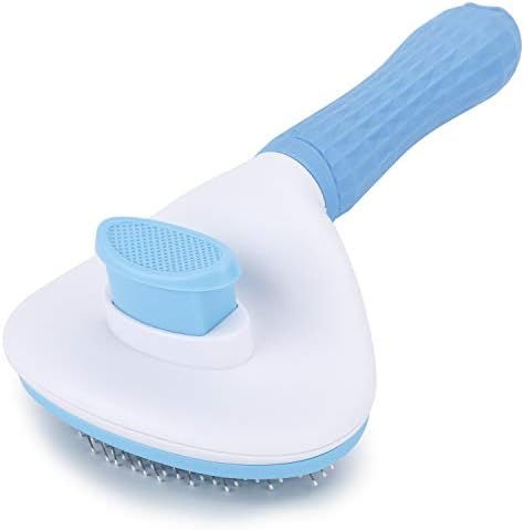 Depets Self Cleaning Slicker Brush, Dog Cat Bunny Pet Grooming Shedding Brush by Depets