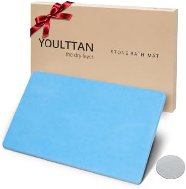 Stone Bath Mat 24"x16" by YOULTTAN
