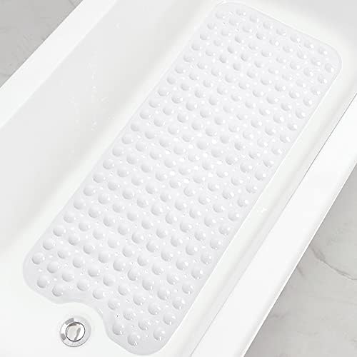 Bathtub and Shower Mats, Extra Long Non-Slip Bath Tub Mat 39 x 16 Inch by Linoows