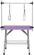 42" Pet Dog Grooming Table, Foldable Stainless Steel Frame Pet Drying Grooming by Afqxf