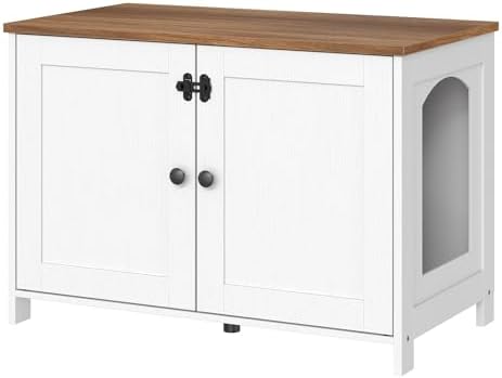 HOOBRO Litter Box Enclosure, Cat Litter Box Furniture by HOOBRO