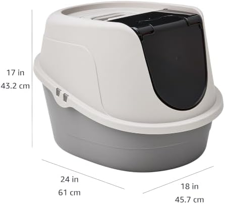 Amazon Basics No-Mess Hooded Enclosed Cat Litter Box - Image 4
