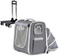 Pet Carrier Backpack with Wheels Rolling by Unknown