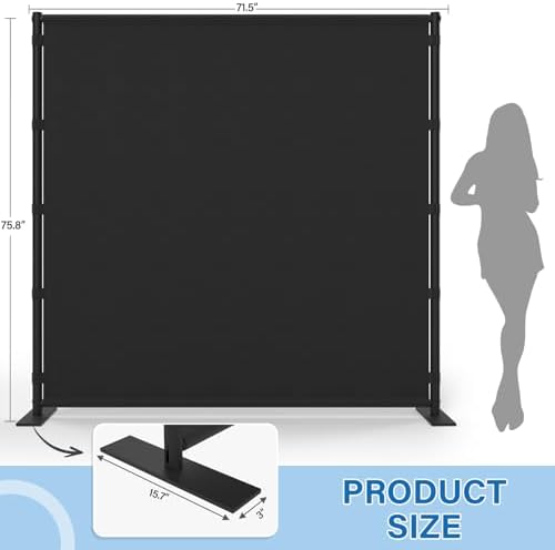 AKTOP Room Divider, Freestanding Single Panel Privacy Screen - Image 2