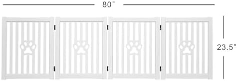 4 Panel Dog Gate White - Image 6
