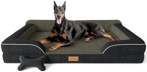 CWAWZ XXL Dog Bed for Extra Large Dogs, Giant Orthopedic Dog Bed by CWAWZ
