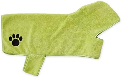 Bone Dry Pet Robe Collection, Embroidered Absorbent Microfiber Bath Robe - Image 2