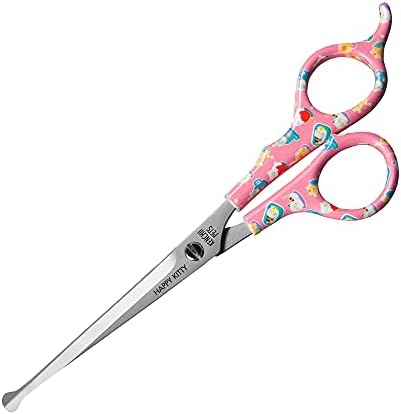Kenchii Happy Kitty Ball Tip Grooming Scissors by Kenchii