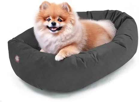 Majestic Pet Suede Shredded Memory Foam Mix Calming Dog Bed Washable by MajesticPet