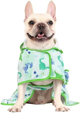 HDE Hooded Dog Bathrobe Quick Dry Towel Wrap - Image 4