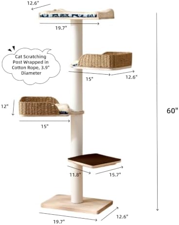 SHENGOCASE Ladder Cat Tree for Wall - Image 6