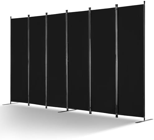 VEVOR Room Divider, 6 Panel Room Divider, Folding Privacy Screen and Portable by VEVOR