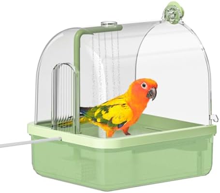 Automatic Bird Bath for Cage, Parakeet Bath by Xamanabu