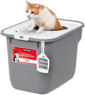 IRIS USA Large Top Entry Cat Litter Box, Hooded Privacy by IRISUSA