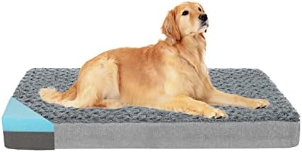 Orthopedic Memory Foam Dog Bed, Cooling Dog Beds by ABETTERLIFEWITHPET