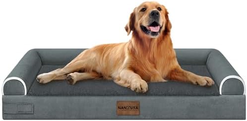 NANUYA Orthopedic Dog Bed for X-Large Dogs, 40 x 32 Inch, Dark Grey by Nanuya