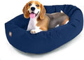 Majestic Pet 32 Inch Suede Calming Dog Bed Washable – Cozy Soft Round Dog Bed by MajesticPet