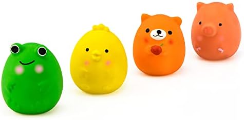 CHIWAVA 4PCS 2.4" Squeak Latex Puppy Toy Funny Animal Sets - Image 3