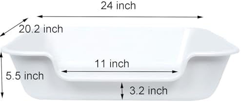 Extra Large Low Entry ABS Cat Litter Box, 2 Pack - Image 6