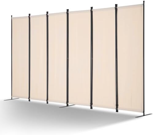 VEVOR Room Divider, 6 Panel Room Divider, Folding Privacy Screen and Portable by VEVOR