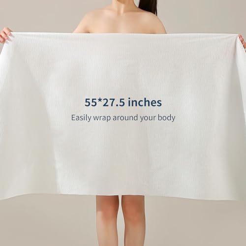 4 Pack Disposable Bath Towels 55''X27.5'’ Durable Portable Camping Towels - Image 3